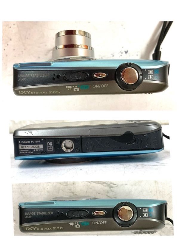 Canon キヤノン IXY DIGITAL 510 IS コンパクトデジタルカメラ ブルー 撮影 消去のみ確認済 fah 3A840_画像8