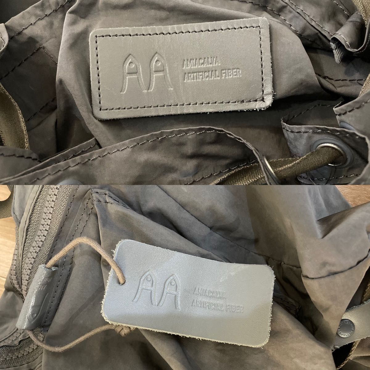 luxe amiacalva アミアカルヴァBACK PACK SPLIT YARN リュック luxe amiacalva アミアカルヴァBACK PACK SPLIT YARN リュック