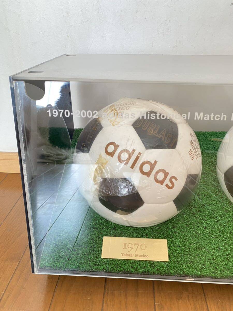 アディダス ヒストリカル マッチボール ワールドカップ ケース付 205-3/400 1970年 1974年 1978年 メキシコ ドイツ アルゼンチンadidas の画像2
