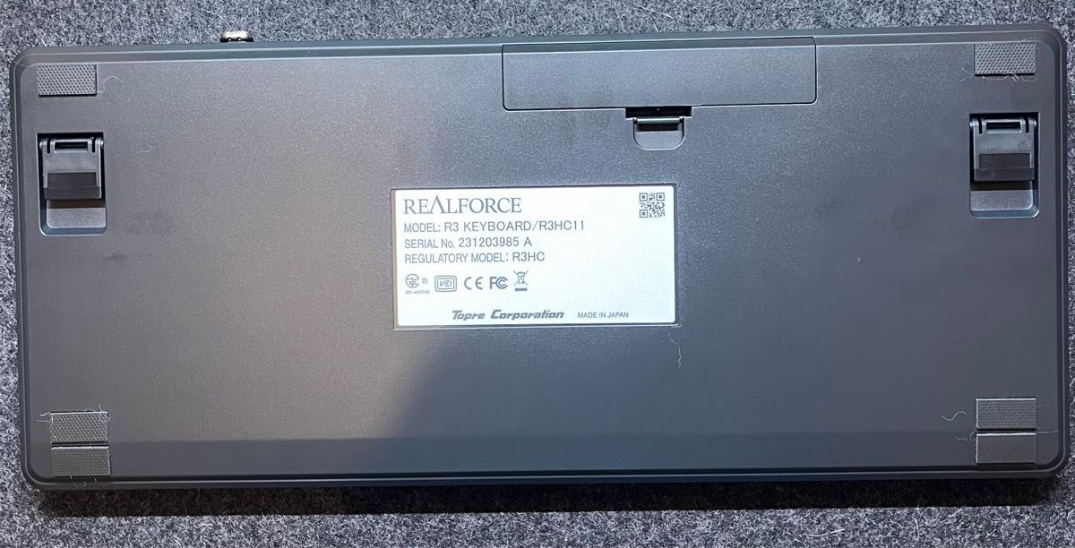 REALFORCE R3 45g 日本語配列 ブラックダークグレー R3HC11