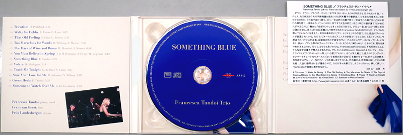 (CD) Francesca Tandoi Trio 『Something Blue』 ※ライナー付き フランチェスカ・タンドイ・トリオ 澤野工房 _画像3