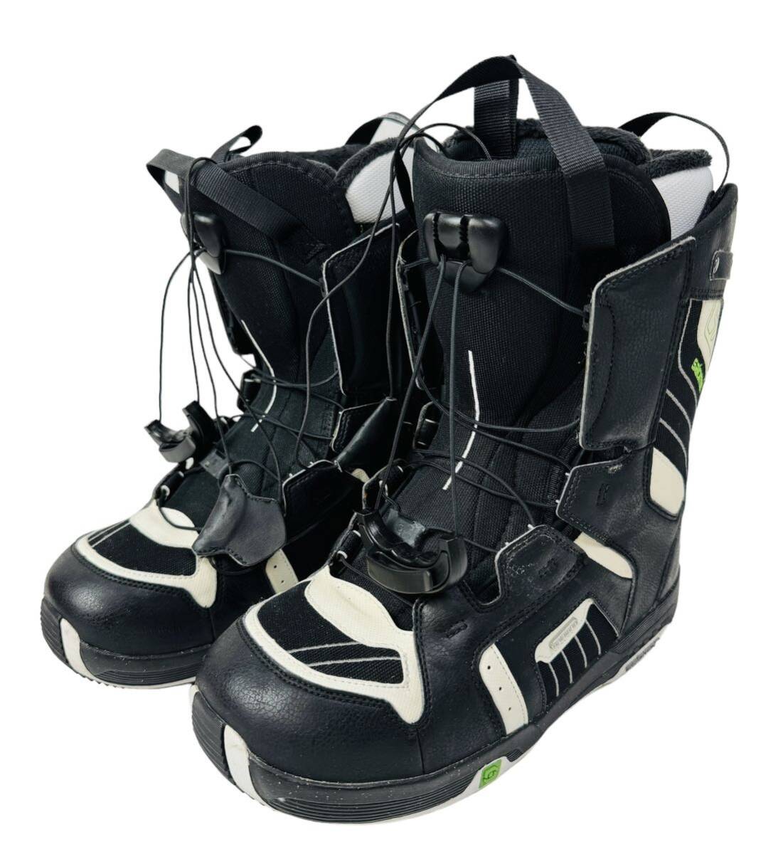 SALOMON サロモン FACTION BLACK autofit 27cm ブラック クイックレース スノーボード ブーツの画像1