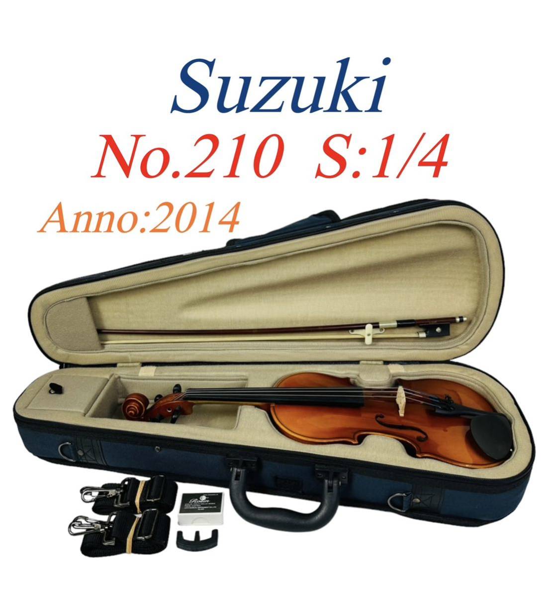 Suzuki スズキ 弦楽器 Violin バイオリン No.210 サイズ:1/4 Anno:2014