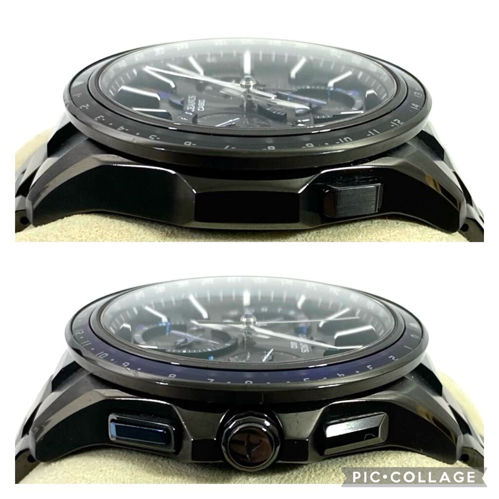 1円～ メーカー修理点検済 箱付き CASIO カシオ OCEANUS オシアナス OCW-G1100B-1AJF クロノグラフ ソーラー チタン メンズ 腕時計の画像5