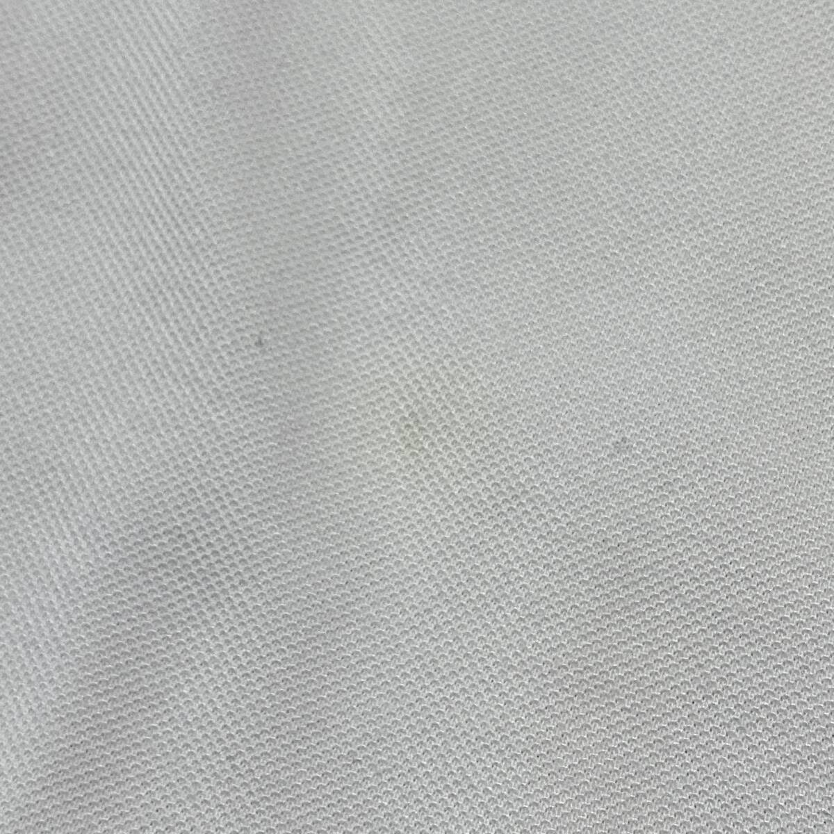 大人気 BEAMS GOLF ビームスゴルフ 半袖 ポロシャツ ストレッチ 吸水速乾 メンズ L 白 ホワイト ロゴ ワッペン ゴルフウェア 日本製 C350_画像9