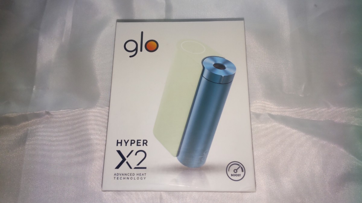 グロー glo hyper X2 (ミントブルー) ＆ glo hyper＋(ブラック) STARTER KIT　各1個-1set　未登録未開封未使用品_画像2