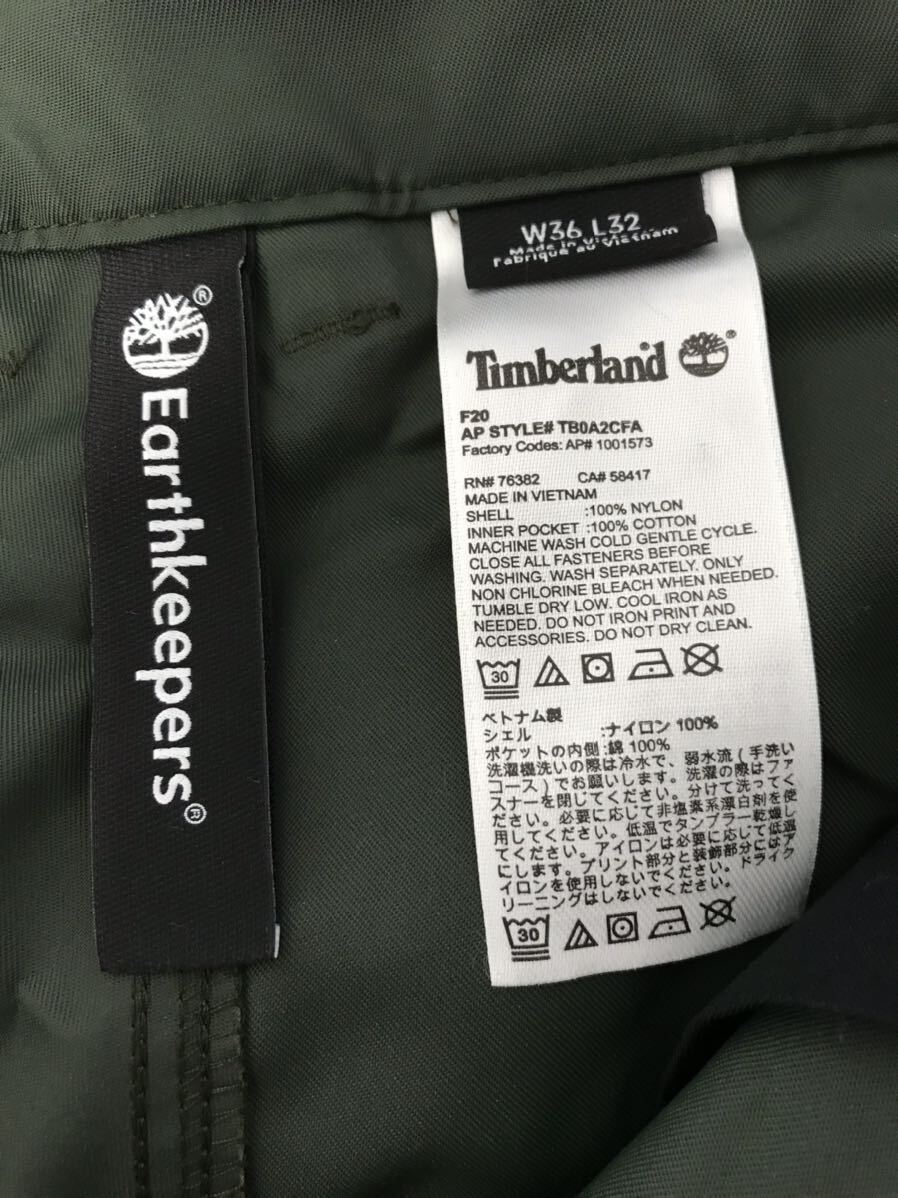 ●3-235 Timberland ティンバーランド Earthkeepers アースキーパーズ ボトムス パンツ カーキ 男性用 メンズ ナイロン カーゴパンツ _画像10