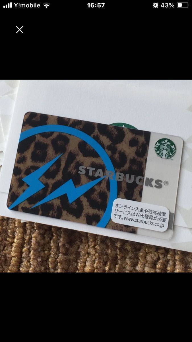  Starbucks карта f ковер men tofragment Fujiwara hirosiPIN не стружка 1000 иен уплата settled леопардовый рисунок Leopard упаковка материал иметь 