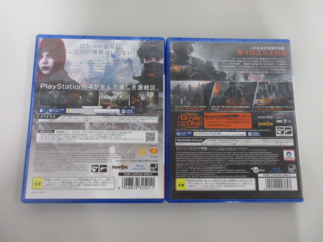【即決】まとめ売り 2本 PS4 キルゾーン シャドーフォール/ディビジョン_画像2