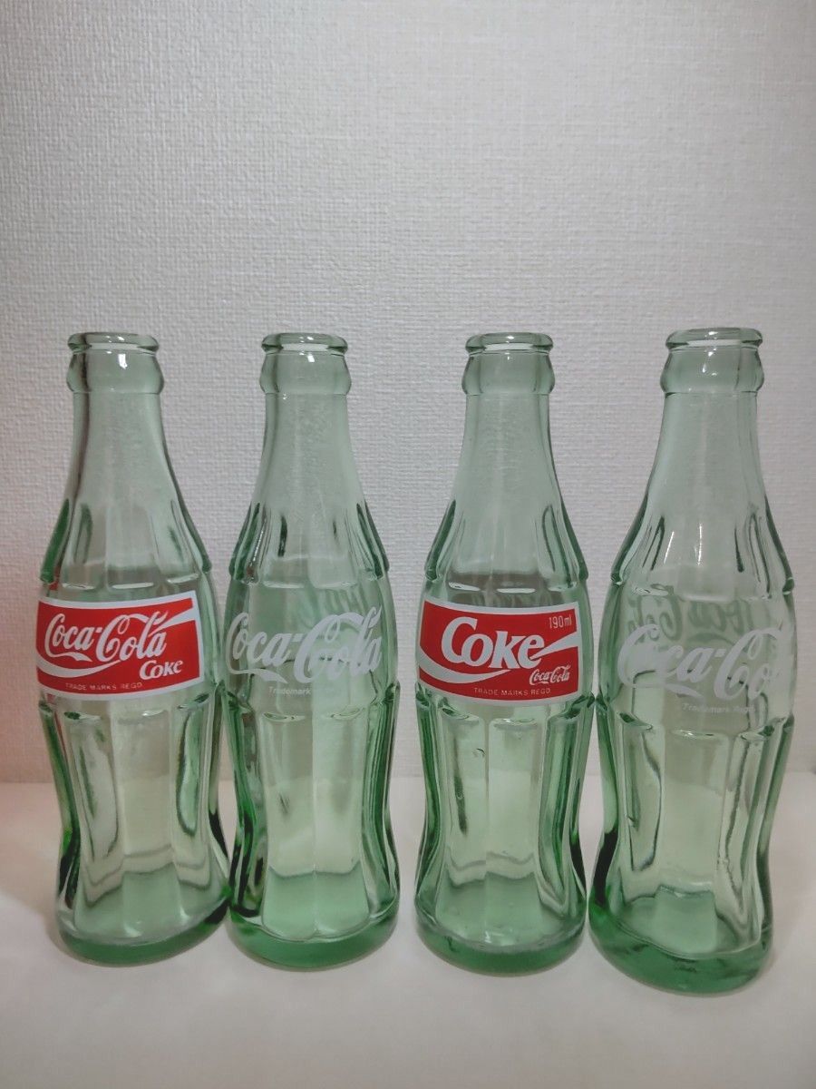 コカコーラ　ストレージ　キャディ　ボックス　タグ付　瓶　2種4本　美品　ビンテージデザイン　UTENSIL CADDY COKE