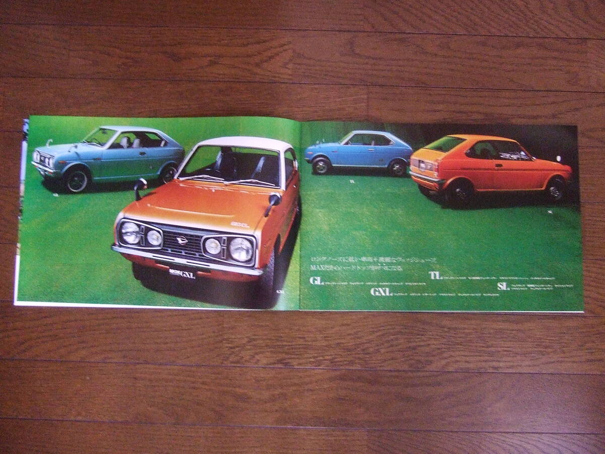  at that time thing! 1971 year 9 month Daihatsu fe low Max HT exclusive use main catalog size |25x38. all 22. beautiful goods!!