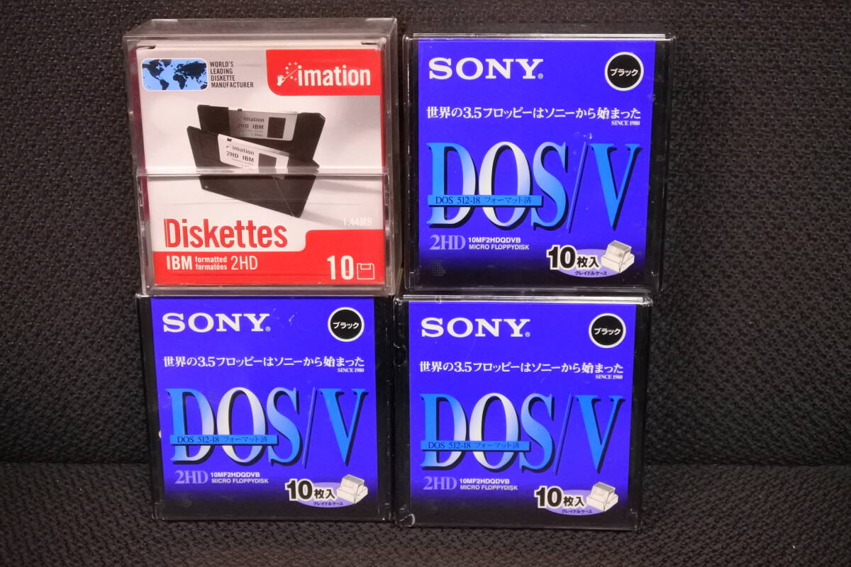 *SONY/ Sony /IBM 3.5 type floppy disk MFD-2HD 10 sheets insertion X4 piece set 40 sheets new goods *