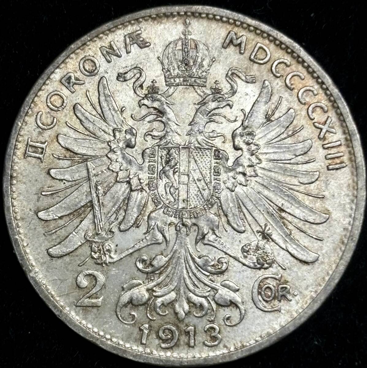 【オーストリア銀貨】(1913年銘 10.0g 直径27mm)_画像2