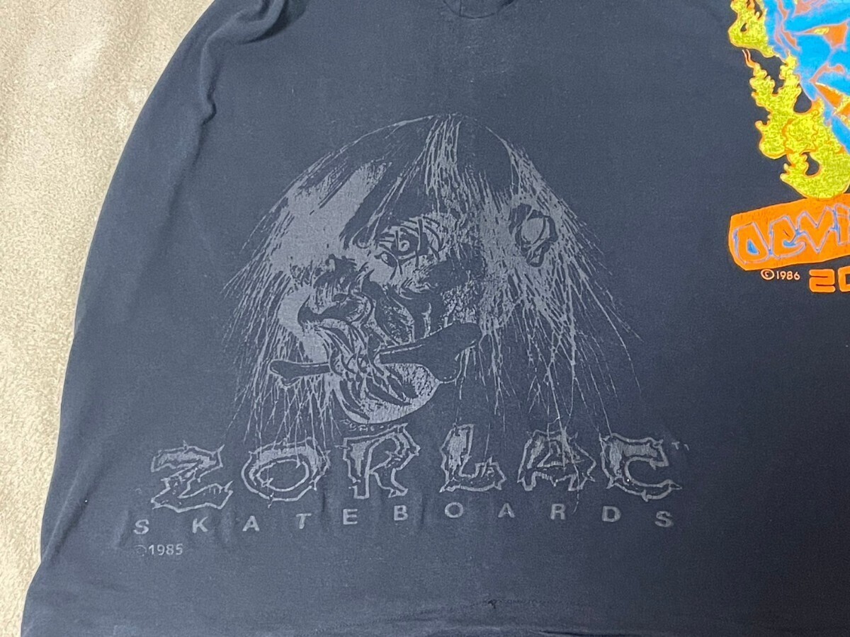 オリジナル ZORLAC マルチ ロング Tシャツ 80年代 ビンテージ POWELL SANTA CRUZ BUTTSTAIN STUSSY JIMMY'Z THRASHER スクリーミングハンド_画像6
