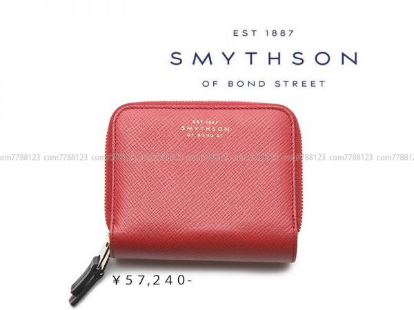 未使用5.7万《SMYTHSOM》折り財布 コンパクト 財布 スマイソン コインケース ウォレットTOMORROWLANDトゥモローランド ダブルジップ