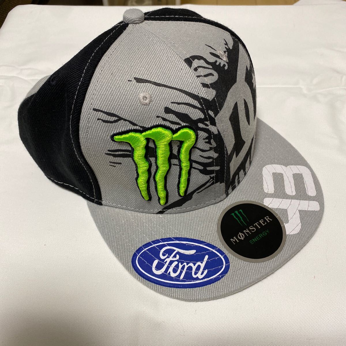 　　DC SHOE MONSTER ENERGY モンスターエナジー　　　DC キャップ フォード　ケンブロック　　型崩れ紙入り_画像1