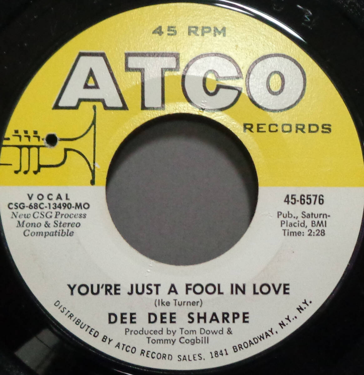【SOUL 45】DEE DEE SHARPE - YOU'RE JUST A FOOL IN LOVE / A WOMAN WILL DO WRONG (s240301002)の画像1