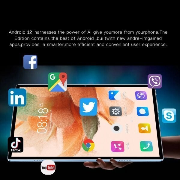 . продажа планшетный компьютер 10.1 дюймовый Android 12.0 Wi-Fi модель жидкокристаллический sim free GMS засвидетельствование легкий сеть . индустрия рекомендация 6GB+64GB