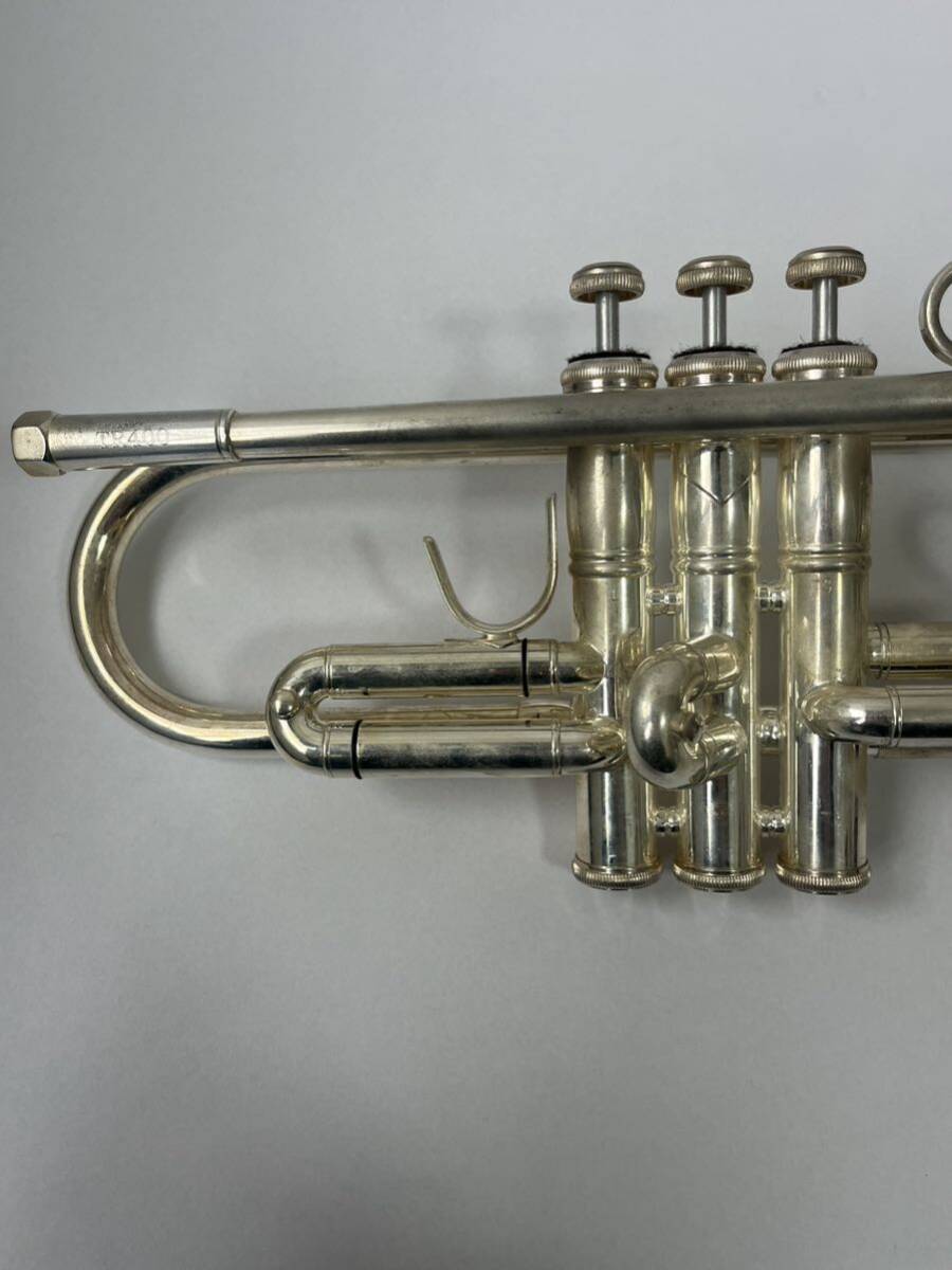 中古 Bach/バック TR400 Bb トランペット シルバー 楽器 管楽器 ケース付き 希少 現状品_画像6