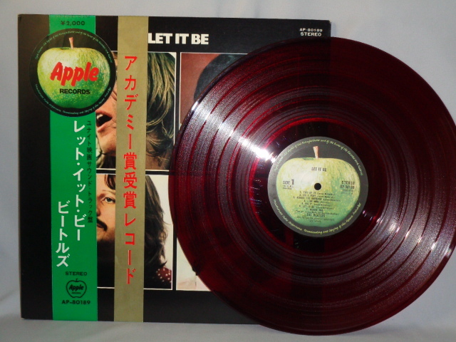 ビートルズ「レット・イット・ビー」（AP-80189）APPLE緑帯・赤盤・帯付LP_画像1