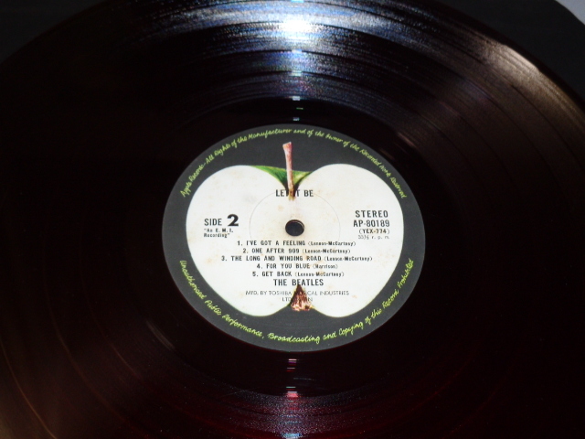 ビートルズ「レット・イット・ビー」（AP-80189）APPLE緑帯・赤盤・帯付LP_画像3