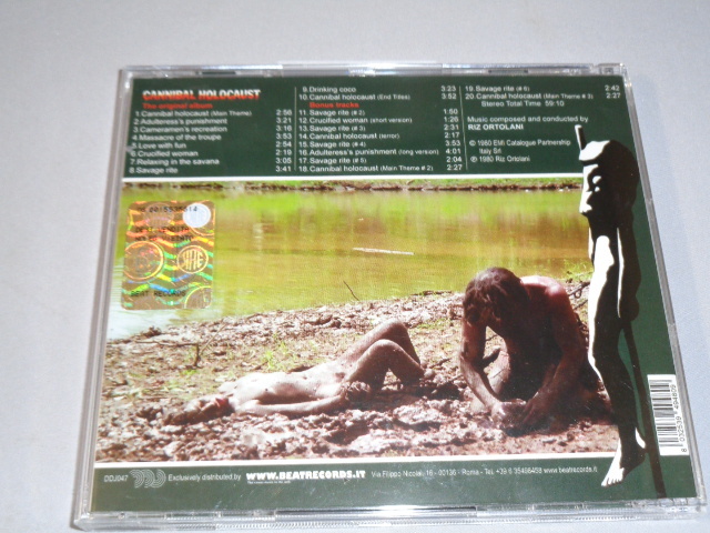 リズ・オルトラーニ「食人族」20曲入り・伊盤CDの画像3