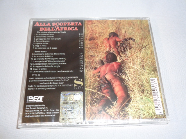 フランシスコ・デ・マージ/ALLA SCOPERTA DELL ’AFRICA 15曲入り・未開封・伊盤CDの画像3