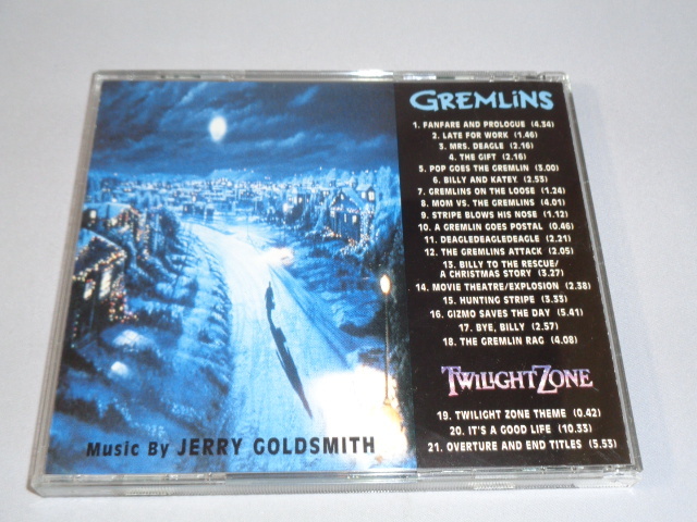 ジェリー・ゴールドスミス「グレムリン、トワイライト・ゾーン」21曲入り・スコア盤CDの画像3