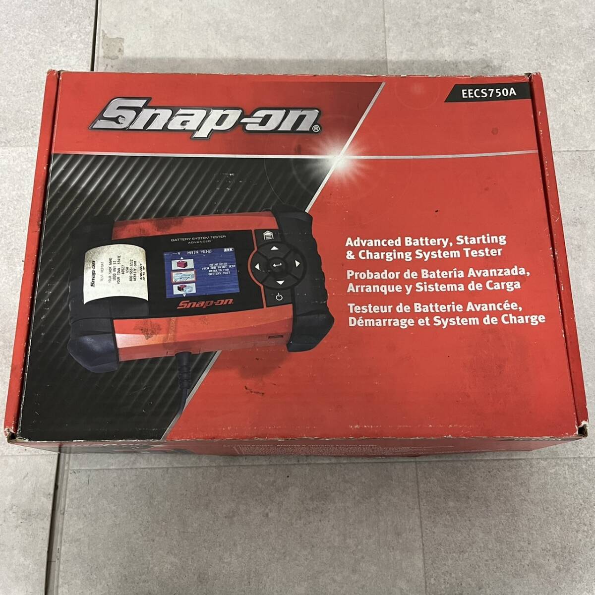 激レア 動作品 日本未発売?? スナップオン SNAP-ON 電池 チェッカー バッテリーテスター　EECS750A S240311-31_画像7