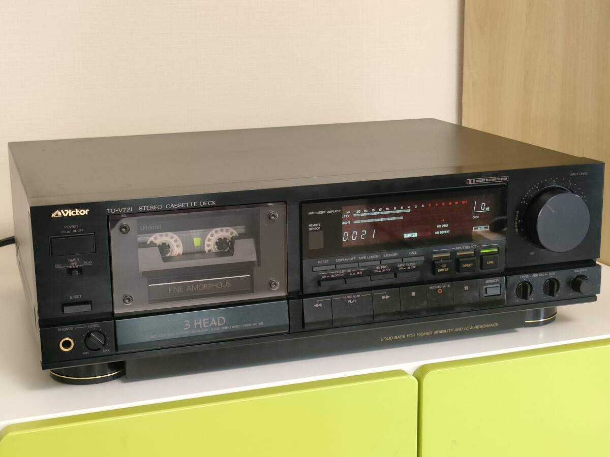 【メンテ済み】Victor ビクター TD-V721 3ヘッド カセットデッキ