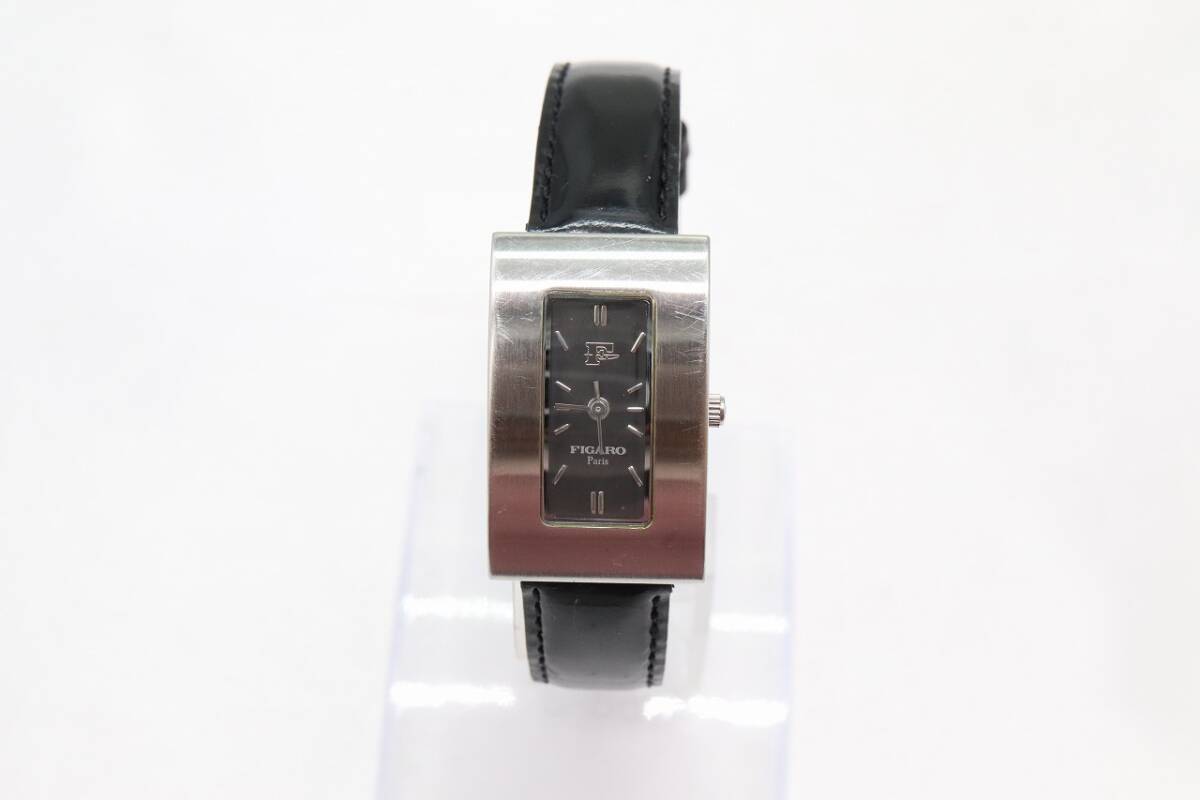 【W126-309】動作品 電池交換済 FIGARO PARIS フィガロ 腕時計 F-007EW レディース【送料全国一律185円】の画像2
