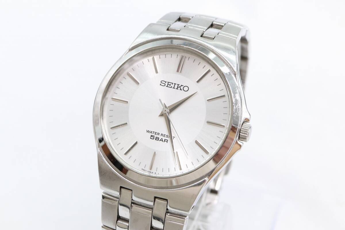 【W126-406】動作品 電池交換済 SEIKO セイコー 腕時計 7N01-0DM0 メンズ【送料全国一律380円】_画像1