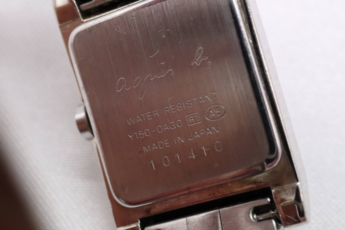 【W126-427】動作品 電池交換済 agnes b. アニエスベー 腕時計 Y150-0AG0 レディース【送料全国一律185円】_画像8