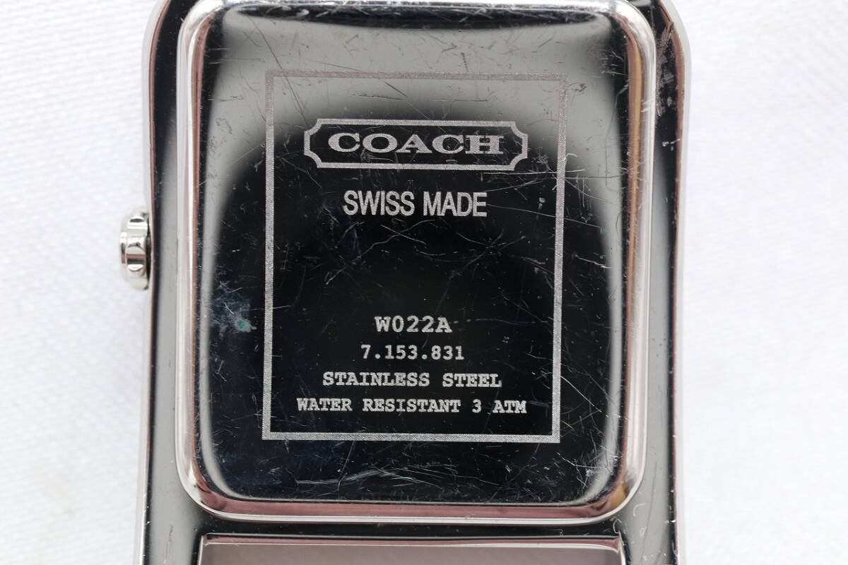 【W126-544】動作品 電池交換済 COACH コーチ 腕時計 フェイスのみ W022A レディース【送料全国一律185円】の画像8