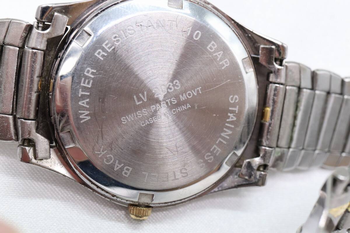 【W126-579】動作品 電池交換済 LAVENDER ラベンダー 腕時計 LV2033 メンズ【送料全国一律380円】の画像8
