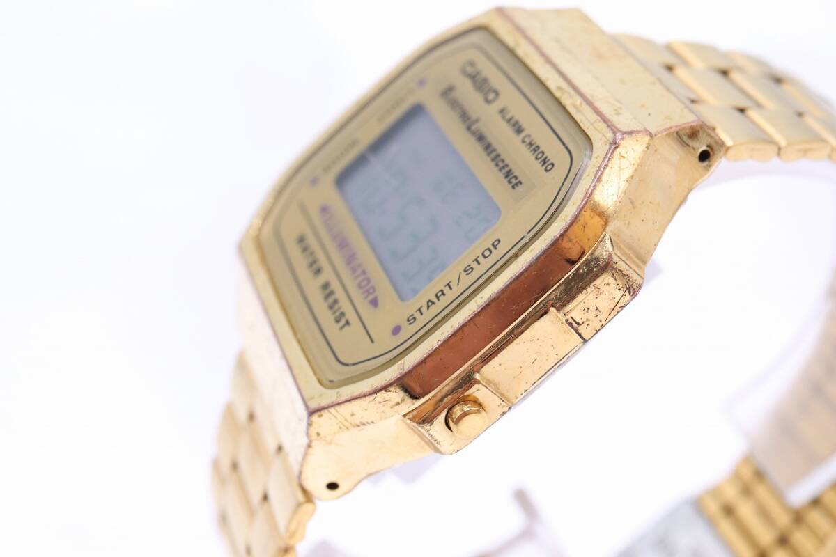 【W126-601】動作品 CASIOカシオ チープカシオ デジタル 腕時計 A168 メンズ【送料全国一律185円】_画像4