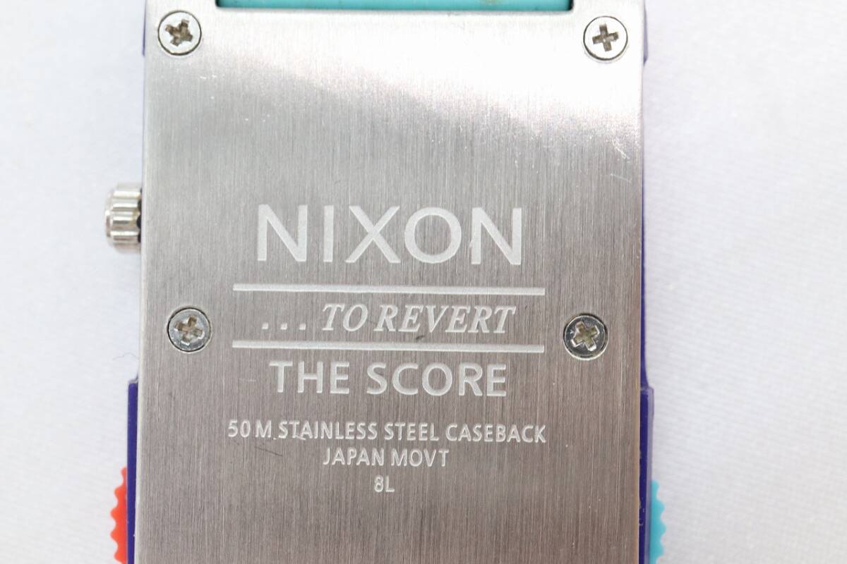 【W126-644】動作品 電池交換済 NIXON THE SCORE ニクソン スコア 腕時計 SK-09 メンズ【送料全国一律185円】_画像10