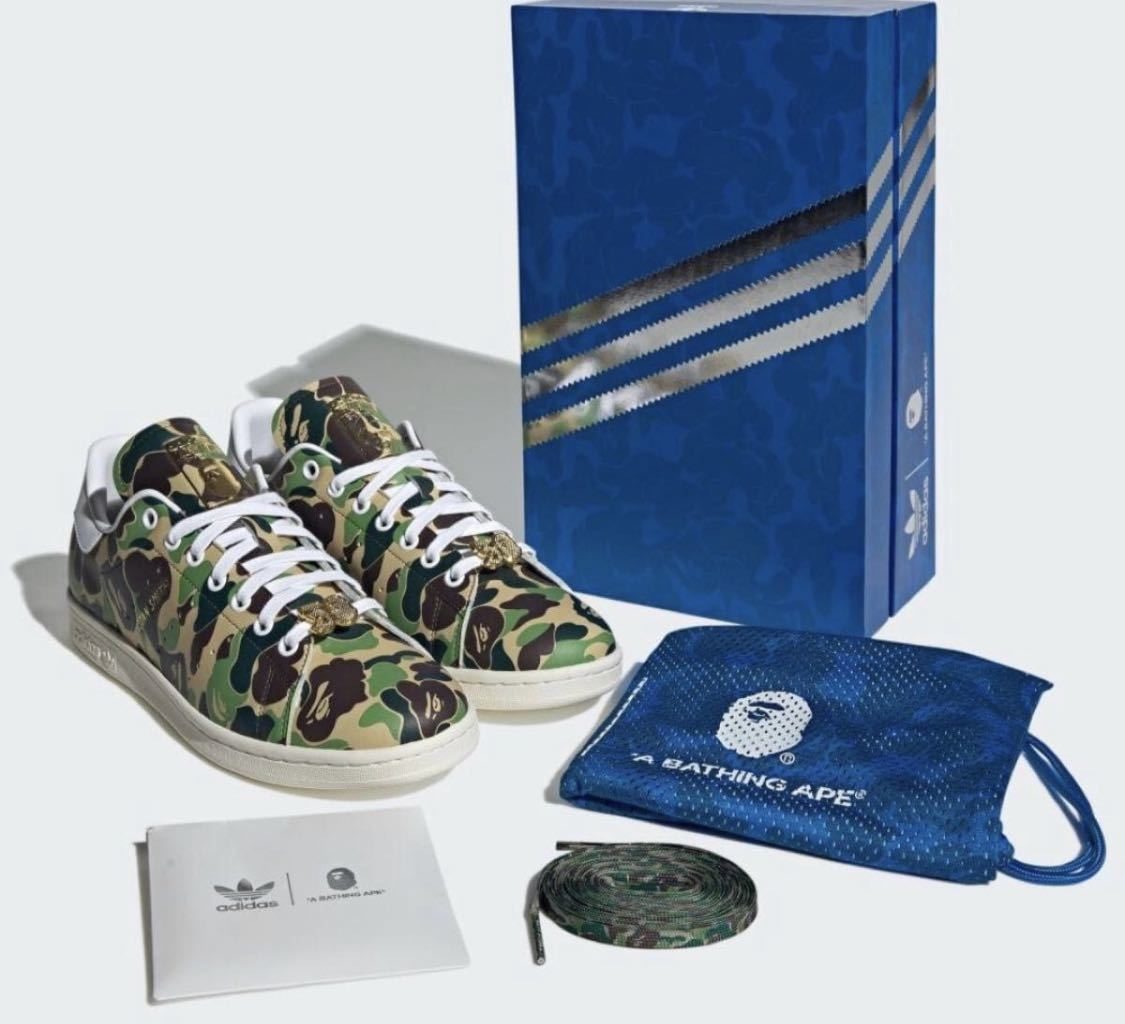 スタンスミス × BAPE / STAN SMITH × BAPE adidas スニーカーエイプ迷彩アディダス_画像1