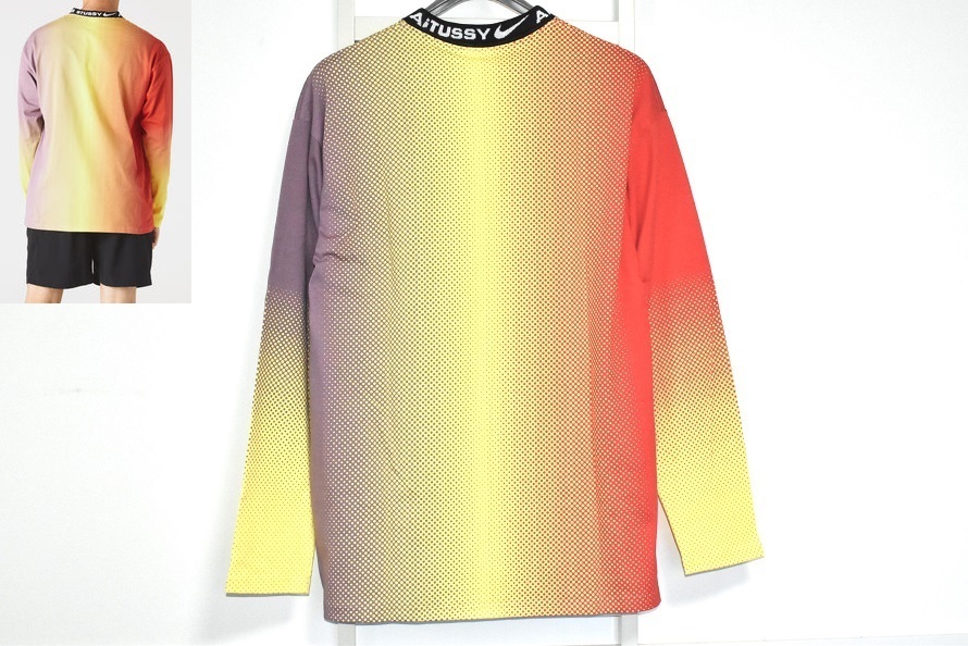 Nike x Stussy グラデーション 長袖 Tシャツ S Bibian 比比昂 - STUSSY×NIKE ステューシー×ナイキ Long Sleeve