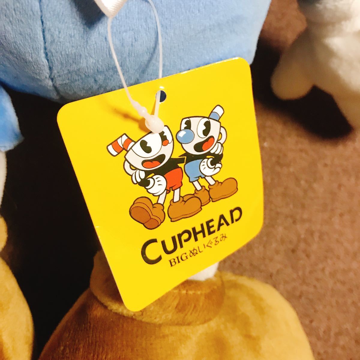 Cuphead (カップヘッド)　BIGぬいぐるみ　2種セット マグマン カップヘッド レッド ブルー_画像7