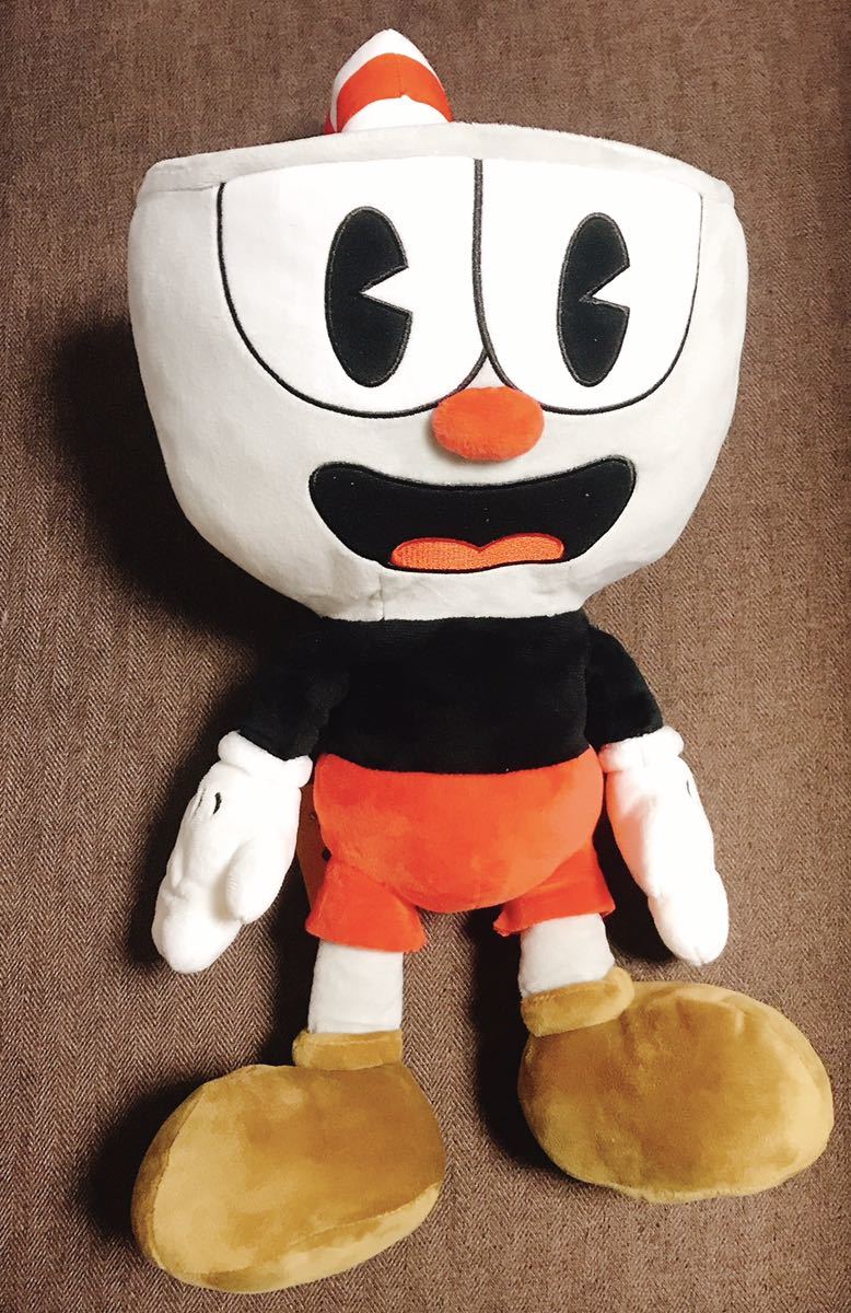 Cuphead (カップヘッド)　BIGぬいぐるみ　2種セット マグマン カップヘッド レッド ブルー_画像2