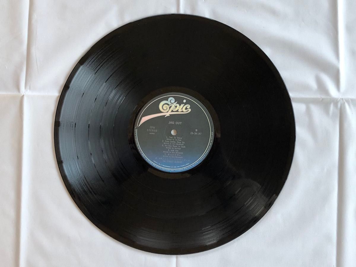 ザ・ストリート・スライダーズの3rdアルバム JAG OUT のLPレコード