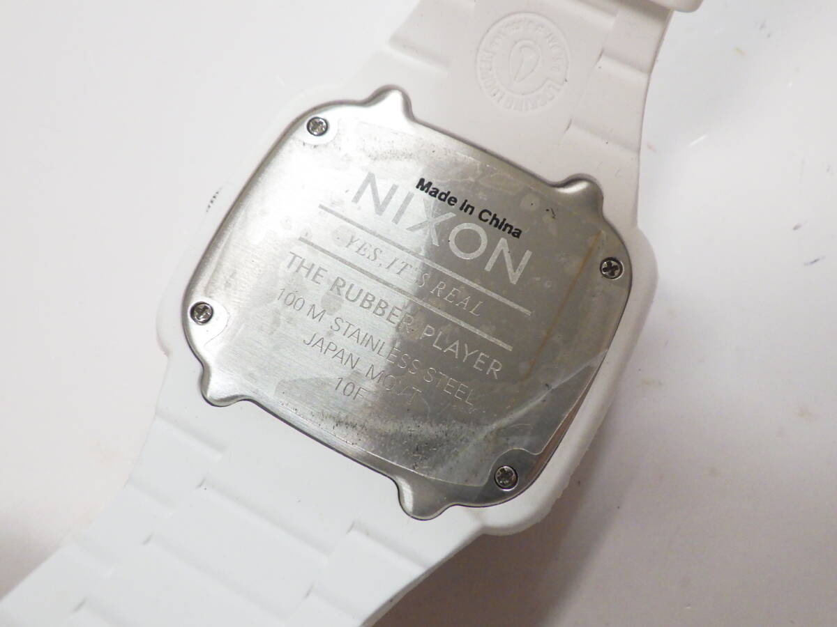 NIXON ニクソン 訳あり ラバープレイヤー クオーツ腕時計 A139100 #058の画像3