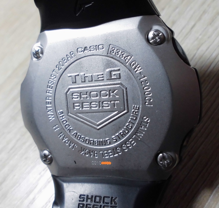  postage 300 jpy ~! Casio ji- shock GW-1200CJ-1AJF radio wave solar metal cover do band blue LED light G-SHOCK The G regular price 45000 jpy 