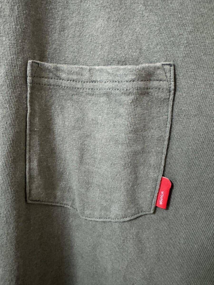 WTAPS 17ss ダブルタップス M グレー T-シャツ ポケット ポケT 灰色 半袖 半袖T-シャツ トップスの画像5