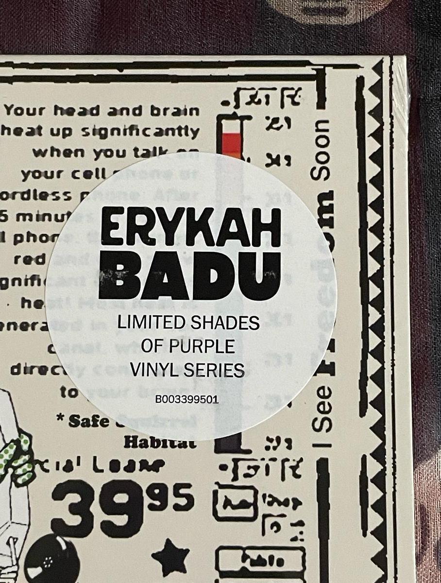 ♪未開封シールド/限定盤♪Erykah Badu - But You Caint Use My Phone(Purple Vinyl)/Aaliyah/Angie Stone/Janet Jackson/Ari Lennox_画像4