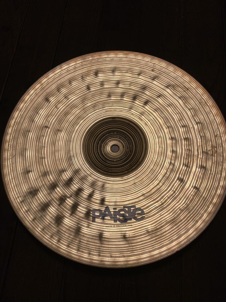 最終出品PAISTE パイステ シグネーチャー　ダーククリスプハイハット14インチ シンバル _画像9