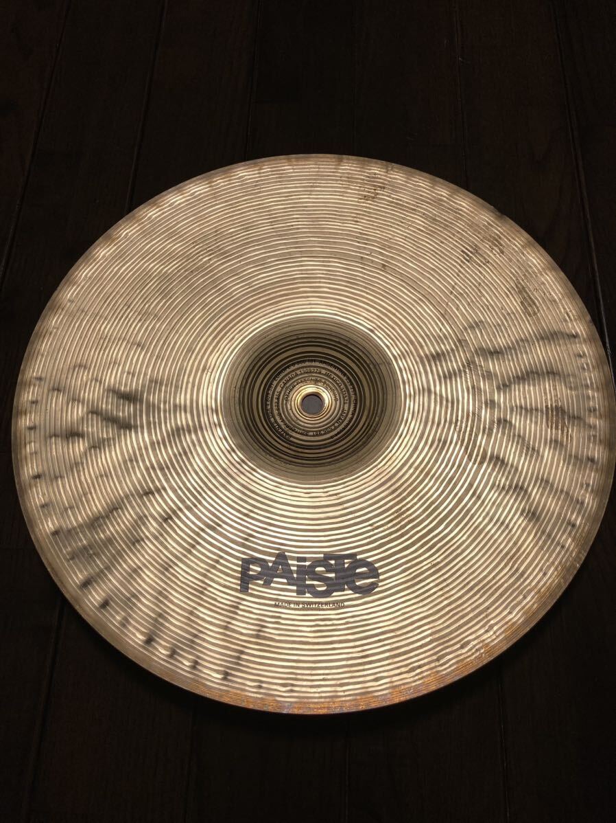 最終出品PAISTE パイステ シグネーチャー　ダーククリスプハイハット14インチ シンバル _画像5