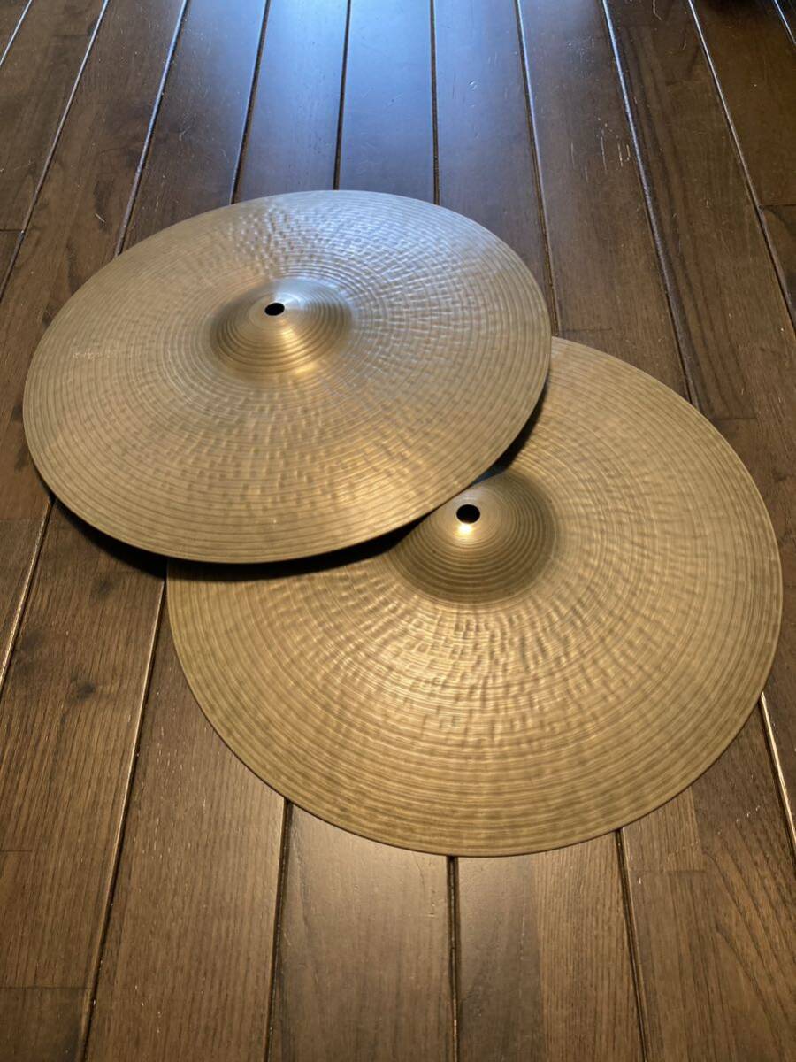 最終出品！貴重Zildjian CANADA K 14 HIHAT ジルジャン カナダKビンテージ ハイハットの画像6