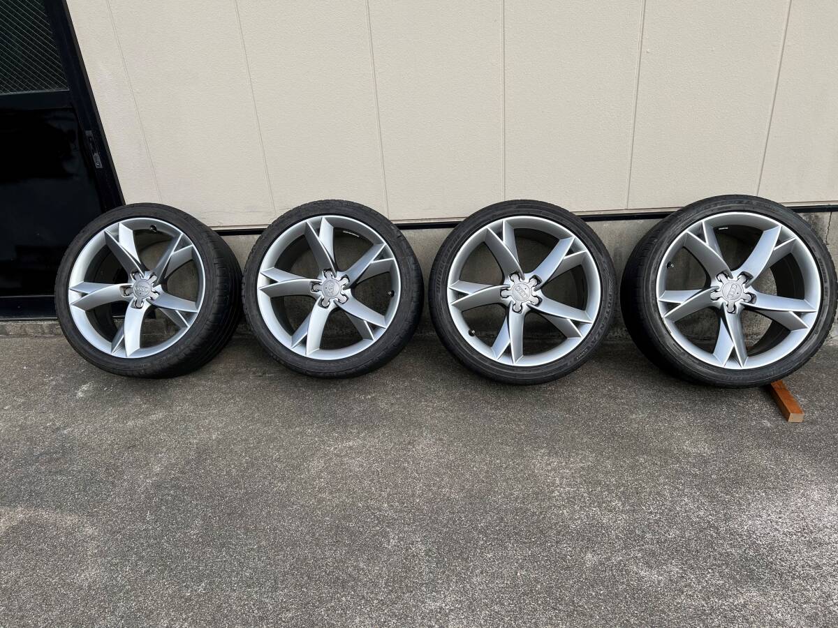 アウディA5純正オプションホイール19inch★Audi 8T/8F 純正アルミ 4本 8.5Jx19+32 5H 112/S5 A4 S4 A7 A8 S7 S8 _画像1